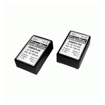 DWI03-46 - 3 Watts Twin Output DC-DC Converter with typical efficiency 80%