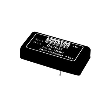 DA20-33 - High Effiiency 20W output Regulated DC-DC Converter with Industry Standard Package