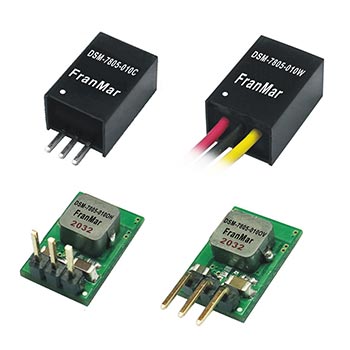 DSM-7805-005XX - 3.3W~15W Non-Isolated DC-DC Converter With Negative Output