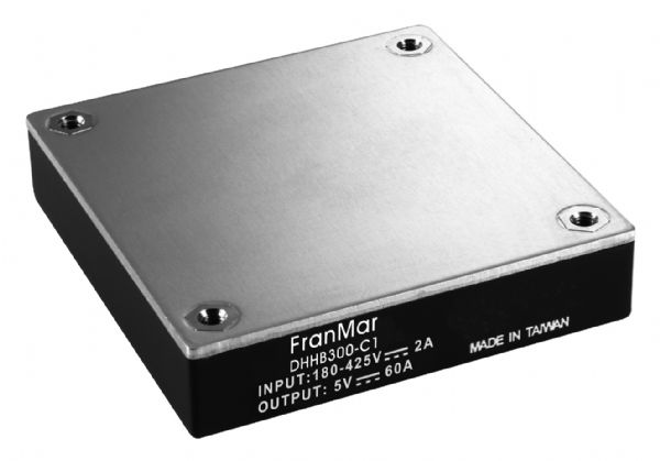 DHHB300-C1xyz - 5V 300W Half Brick Type 2:1 High Input Voltage Isolated Output DC-DC Converter
