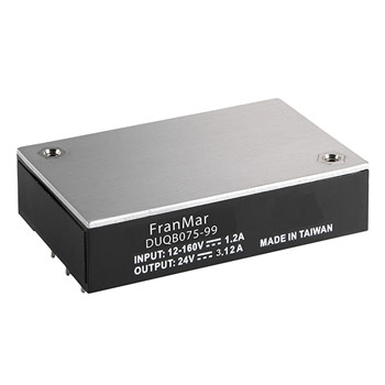 DUQB075-99D-X - 75W Isolated Output DC-DC Converter