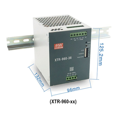 XTR-960-24,960W 24V 40A 3-phase Ultra-Slim (96mm) DIN Rail Power Supply